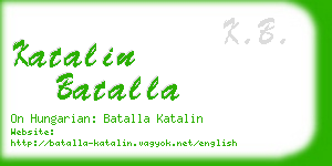 katalin batalla business card